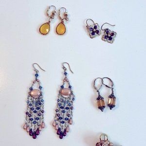 Earrings - 5 pairs including hanging